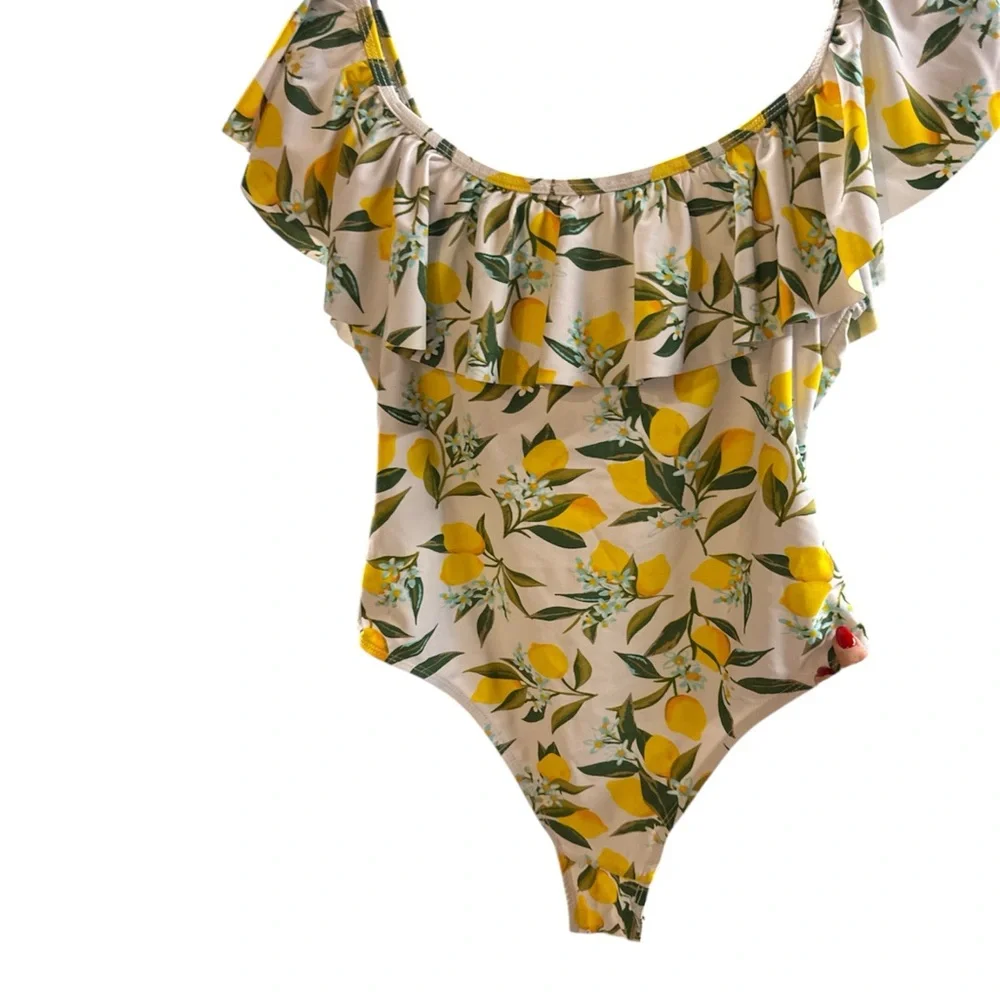 Revamped Lemon 🍋 Leaf  One Piece Swimsuit - Picture 3 of 5